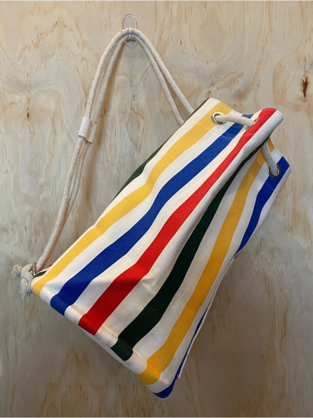 Urban Outfitters Bucket Striped Canvas Tote Bag - Multicolor